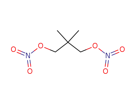 Molecular Structure of 26482-65-5 (2,2-Dimethyl-1,3-propanediol dinitrate)