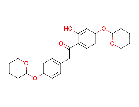 Molecular Structure of 130064-21-0 (1,2-(2'-Hydroxyl-4',4''-bis-alpha-pyranol)diphenylethanone)