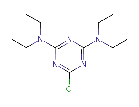 Molecular Structure of 580-48-3 (2,4-DI-(N,N'-DIETHYLAMINO)-6-CHLOROTRIAZINE)