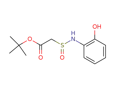 Molecular Structure of 95778-73-7 (Acetic acid, [[(2-hydroxyphenyl)amino]sulfinyl]-, 1,1-dimethylethyl ester)