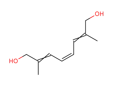 Molecular Structure of 113951-62-5 (2,7-dimethyl-octa-2ξ,4<i>c</i>,6ξ-triene-1,8-diol)