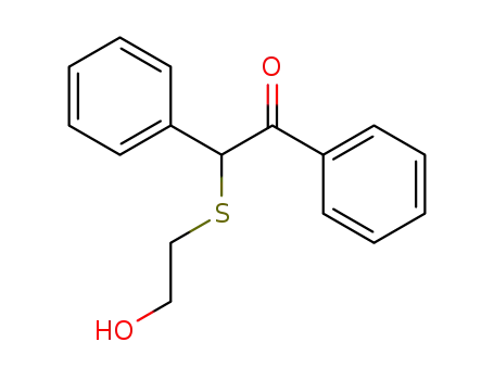 Molecular Structure of 101169-01-1 (α-(2-hydroxy-ethylsulfanyl)-deoxybenzoin)