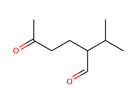 Molecular Structure of 15303-46-5 (2-Isopropyl-5-oxohexanal)