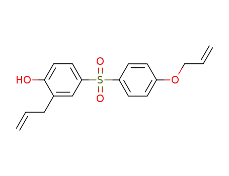 Molecular Structure of 737795-84-5 (3-allyl-4-hydroxy-4'-allyloxydiphenyl sulfone)