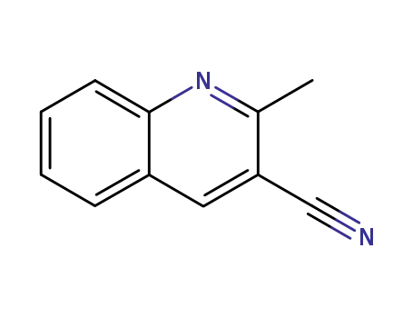 Molecular Structure of 72248-92-1 (2-methylquinoline-3-carbonitrile)