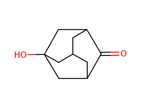 Molecular Structure of 20098-14-0 (5-Hydroxyadamantan-2-one)