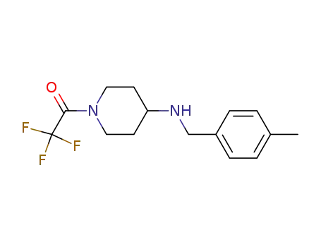 Molecular Structure of 359878-15-2 (4-(4-methylbenzylamino)-1-(trifluoroacetyl)piperidine)