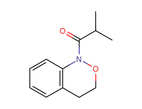 Molecular Structure of 180985-69-7 (1-(3,4-Dihydro-benzo[c][1,2]oxazin-1-yl)-2-methyl-propan-1-one)