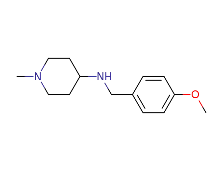 Molecular Structure of 359878-55-0 ((4-METHOXY-BENZYL)-(1-METHYL-PIPERIDIN-4-YL)-AMINE)