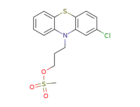Molecular Structure of 41951-57-9 (1-(2-chloro-phenothiazin-10-yl)-3-methanesulfonyloxy-propane)