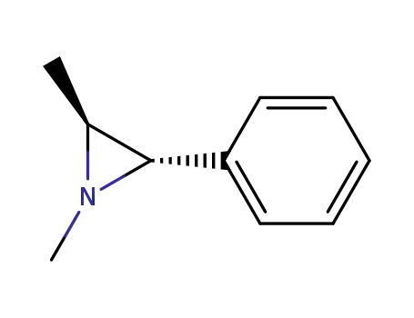 Molecular Structure of 13148-28-2 (Aziridine, 1,2-dimethyl-3-phenyl-, (2S,3S)-)