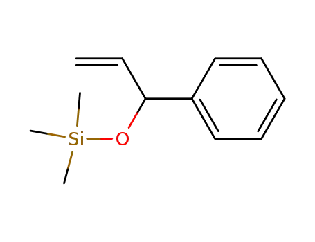 Molecular Structure of 19917-00-1 (trimethyl[(1-phenylprop-2-en-1-yl)oxy]silane)
