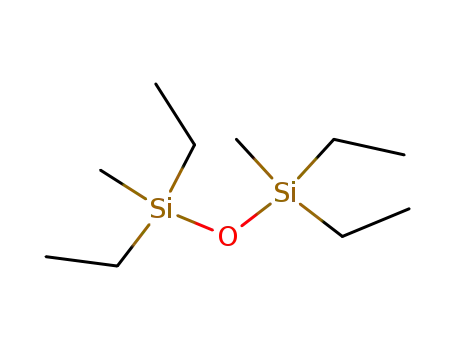 Molecular Structure of 1000-00-6 (1,1,3,3-tetraethyl-1,3-dimethyldisiloxane)
