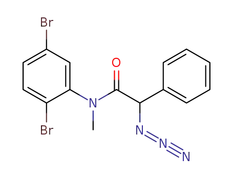 Molecular Structure of 1228378-58-2 (2-azido-N-(2,5-dibromophenyl)-N-methyl-2-phenylacetamide)