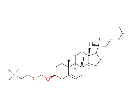Molecular Structure of 76514-42-6 ({2-[(3S,8S,9S,10R,13R,14S)-17-((R)-1,5-Dimethyl-hexyl)-10,13-dimethyl-2,3,4,7,8,9,10,11,12,13,14,15,16,17-tetradecahydro-1H-cyclopenta[a]phenanthren-3-yloxymethoxy]-ethyl}-trimethyl-silane)
