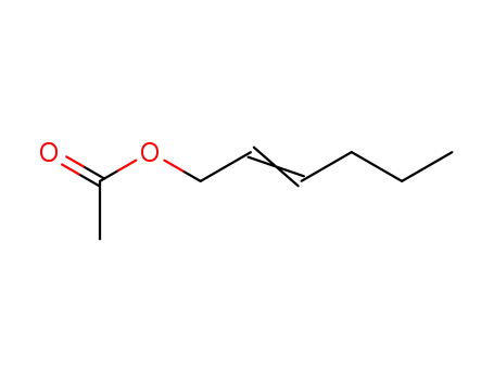 Molecular Structure of 10094-40-3 (hex-2-enyl acetate)
