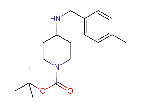 Molecular Structure of 359877-52-4 (tert-butyl 4-((4-methylphenyl)methyl)aminopiperidine carboxylate)