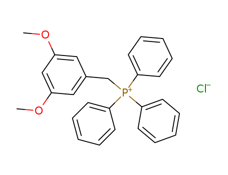 Molecular Structure of 54900-97-9 (Phosphonium, [(3,5-dimethoxyphenyl)methyl]triphenyl-, chloride)