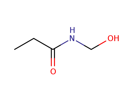 Molecular Structure of 7208-95-9 (Propanamide, N-(hydroxymethyl)-)