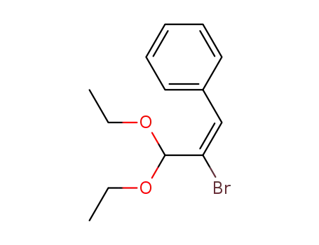 Molecular Structure of 4364-05-0 (Benzene, (2-bromo-3,3-diethoxy-1-propen-1-yl)-)