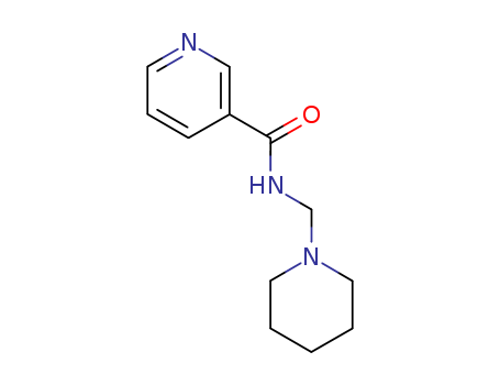 3-Pyridinecarboxamide, N-(1-piperidinylmethyl)-