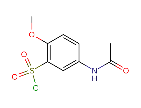 Molecular Structure of 5804-73-9 (5-Acetylamino-2-methoxybenzenesulfonyl chloride)