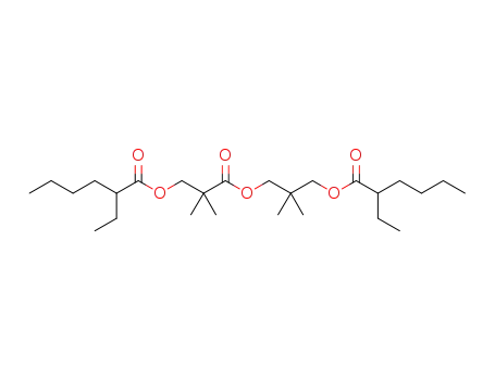 Molecular Structure of 23144-57-2 (2-ethyl-hexanoic acid 2-[3-(2-ethyl-hexanoyloxy)-2,2-dimethyl-propoxycarbonyl]-2-methyl-propyl ester)