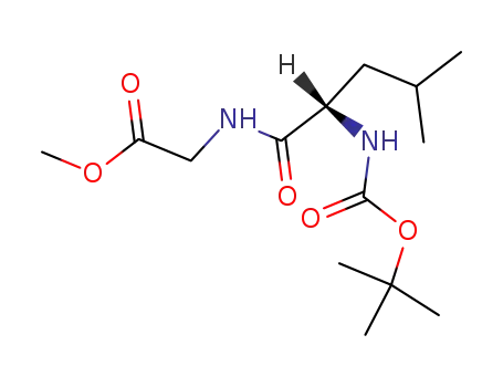 Molecular Structure of 27610-07-7 (methyl N-(tert-butoxycarbonyl)leucylglycinate)