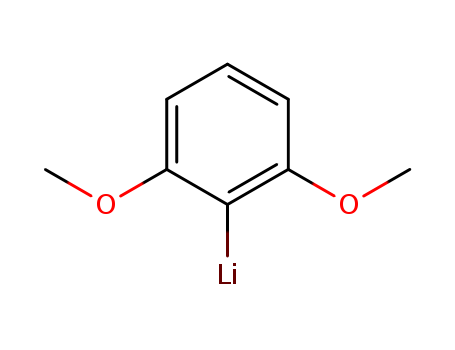2785-97-9,LITHIUM 2,6-DIMETHOXYPHENYL,Benzene,1,3-dimethoxy-, lithium complex; (2,6-Dimethoxyphenyl)lithium;1-Lithio-2,6-dimethoxybenzene; 2-Lithio-1,3-dimethoxybenzene