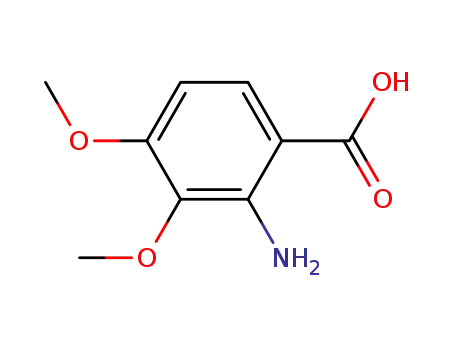 Molecular Structure of 5701-87-1 (Benzoic acid, 2-amino-3,4-dimethoxy-)