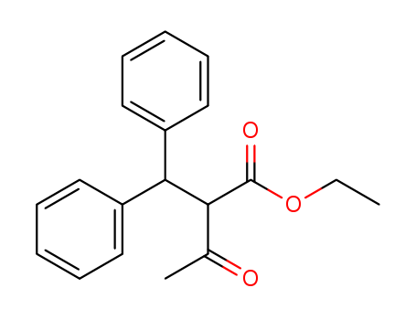 Molecular Structure of 19289-28-2 (Benzenepropanoic acid, a-acetyl-b-phenyl-, ethyl ester)