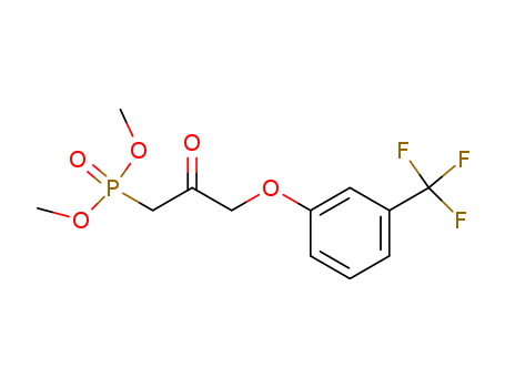 54094-19-8,Dimethyl [2-oxo-3-[3-(trifluoromethyl)phenoxy]propyl]phosphonate,Dimethyl[2-oxo-3-[[(a,a,a-trifluoro-m-tolyl)oxy]propyl]phosphonate; Dimethyl[3-((3-trifluoromethyl)phenoxy)-2-oxopropyl]phosphonate;[2-Oxo-3-[3-(trifluoromethyl)phenoxy]propyl]phosphonic acid dimethyl ester