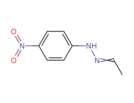 Molecular Structure of 7596-29-4 (N-(ethylideneamino)-4-nitro-aniline)