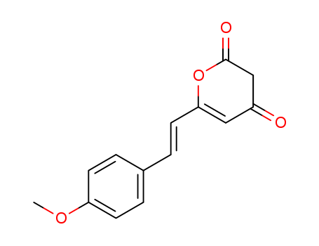 6-(4-methoxy-<i>trans</i>-styryl)-pyran-2,4-dione
