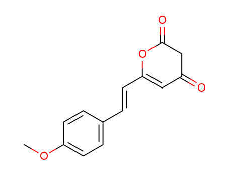Molecular Structure of 501-57-5 (6-(4-methoxy-<i>trans</i>-styryl)-pyran-2,4-dione)