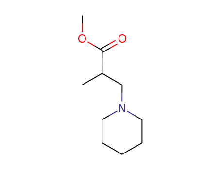 Molecular Structure of 4151-04-6 (METHYL 2-METHYL-3-(PIPERIDIN-1-YL)PROPANOATE)