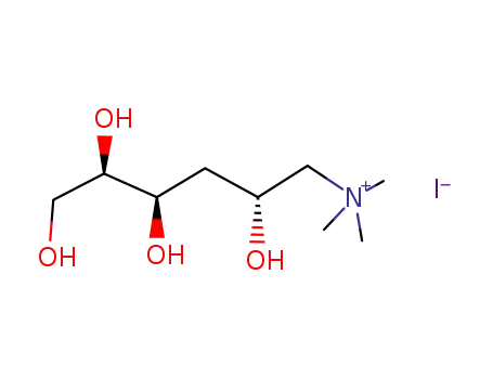 Molecular Structure of 139714-44-6 (N,N,N-trimethyl-1-amino-1,3-dideoxy-D-xylo-hexitol iodide)