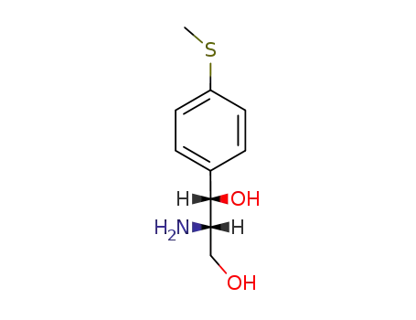Molecular Structure of 36624-58-5 (1,3-Propanediol,2-amino-1-[4-(methylthio)phenyl]-, (1R,2R)-rel-)