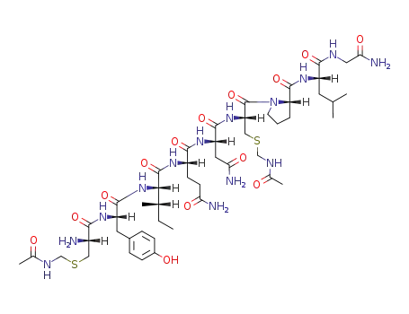 Molecular Structure of 104523-33-3 (<Cys(Acm)<sup>1,6</sup>>-oxytocin)