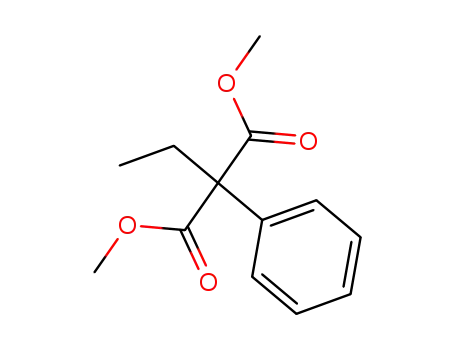 Molecular Structure of 88253-95-6 (Propanedioic acid, ethylphenyl-, dimethyl ester)