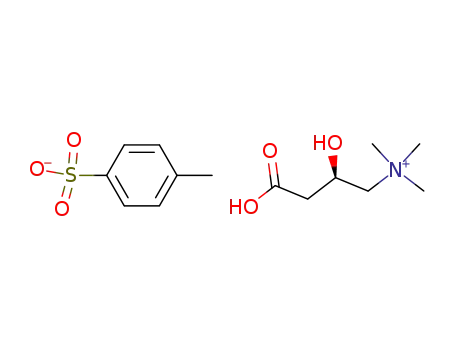 Molecular Structure of 133039-08-4 (Toluene-4-sulfonate((R)-3-carboxy-2-hydroxy-propyl)-trimethyl-ammonium;)