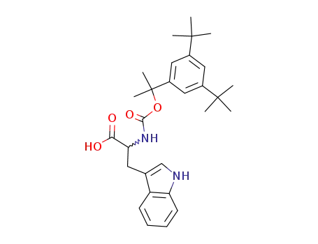 Molecular Structure of 85313-49-1 (L-Tryptophan,
N-[[1-[3,5-bis(1,1-dimethylethyl)phenyl]-1-methylethoxy]carbonyl]-)