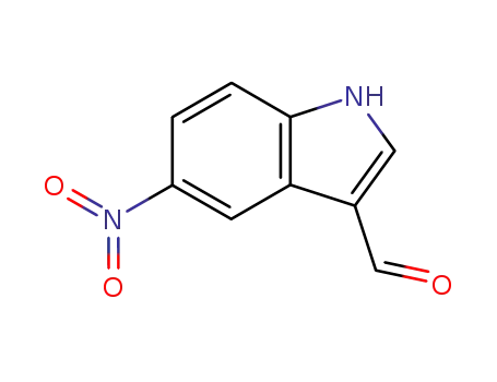 Molecular Structure of 6625-96-3 (5-Nitro-1H-indole-3-carbaldehyde)