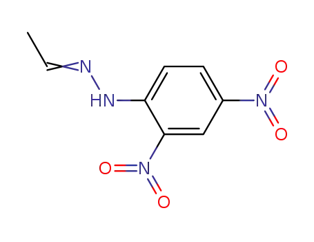 Molecular Structure of 1019-57-4 (ACETALDEHYDE 2,4-DINITROPHENYLHYDRAZONE)