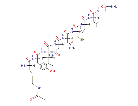 Molecular Structure of 151937-33-6 (<Cys(Acm)<sup>1</sup>,Cys(SH)<sup>6</sup>>-oxytocin)