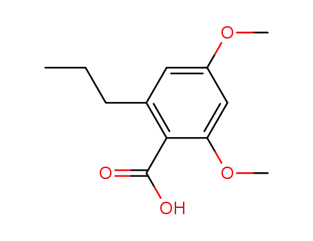 Molecular Structure of 52189-64-7 (2,4-dimethoxy-6-propylbenzoic acid)