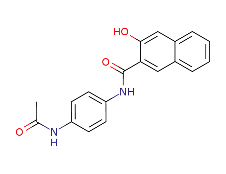 Molecular Structure of 41506-62-1 (N-(4-Acetylaminophenyl)-3-hydroxynaphthalene-2-carboxamide)