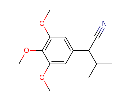 Benzeneacetonitrile,3,4,5-trimethoxy-a-(1-methylethyl)- cas  36622-33-0