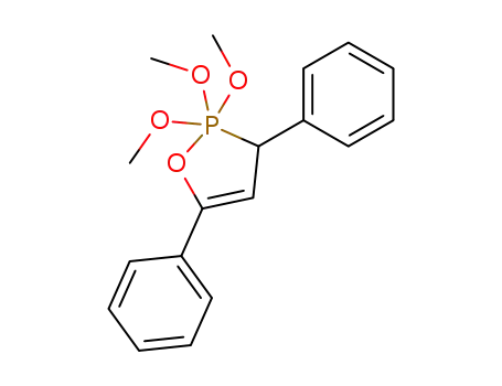 Molecular Structure of 61704-75-4 (1,2-Oxaphosphole, 2,2,2,3-tetrahydro-2,2,2-trimethoxy-3,5-diphenyl-)