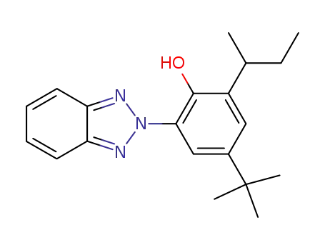 Molecular Structure of 36437-37-3 (2-(2'-Hydroxy-3'-sec-butyl-5'-tert-butylphenyl)benzotriazole)